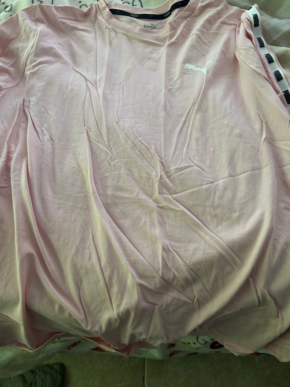 Puma Light Pink Bedding Sheet with Subtle Logo